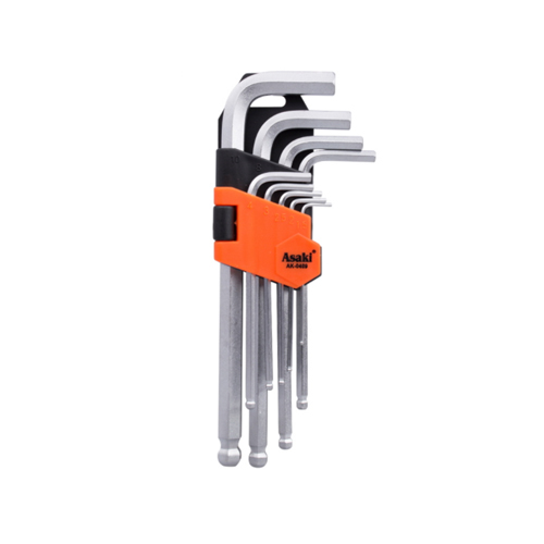 Bộ lục giác bi dài xi mờ 1.5 – 10mm
(9 cây) AK-0410