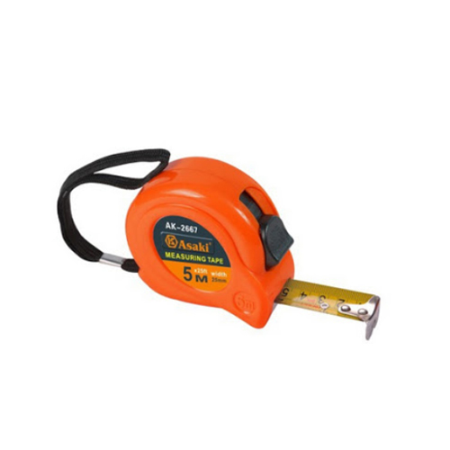 Thước kéo nền vàng
Hệ Inch & Mét 5m x 19mm AK-2666