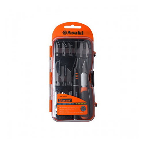Bộ dao điêu khắc
1 cán dao + 13 lưỡi dao 14 chi tiết AK-3961