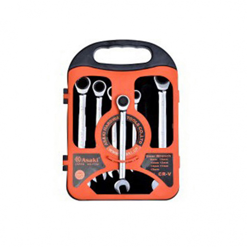Bộ cờ lê miệng vòng 2 chiều
8 – 10 – 12 – 13 – 14 – 17 – 19mm
(thép chrome vanadium) 7 cây AK-7732
