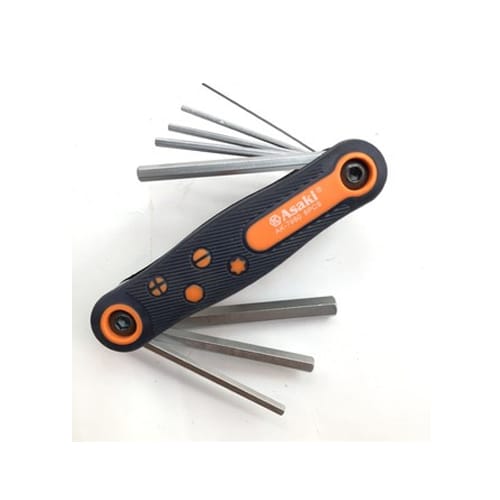 Bộ lục giác xếp 1.5 – 2 – 2.5 – 3
4 – 5 – 6 – 8
mm AK-7980