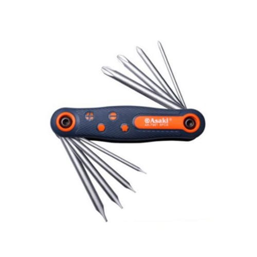 Bộ tua vít xếp Ph0 Ph1 Ph2 Ph3 
3 – 5 – 6 – 7 AK-7981