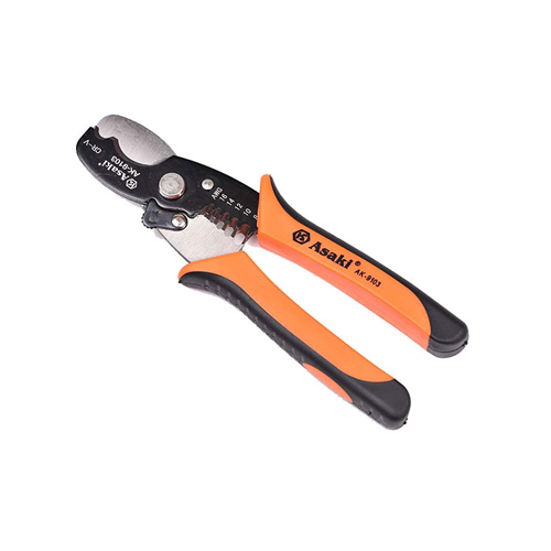 Kềm tuốt dây điện đa năng7″/175mm AWG:8mm – 10mm12mm – 14mm AK-9103