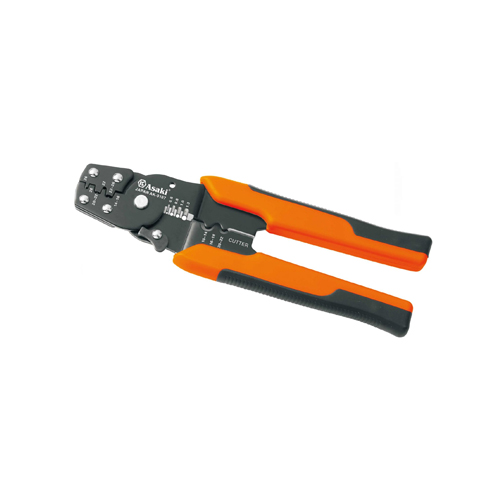 Kềm bấm và tuốt dây điện đa năng8,5″/212mm 14-18/22-26/20-220.6/0.8/1.0/1.3mm2 AK-9107