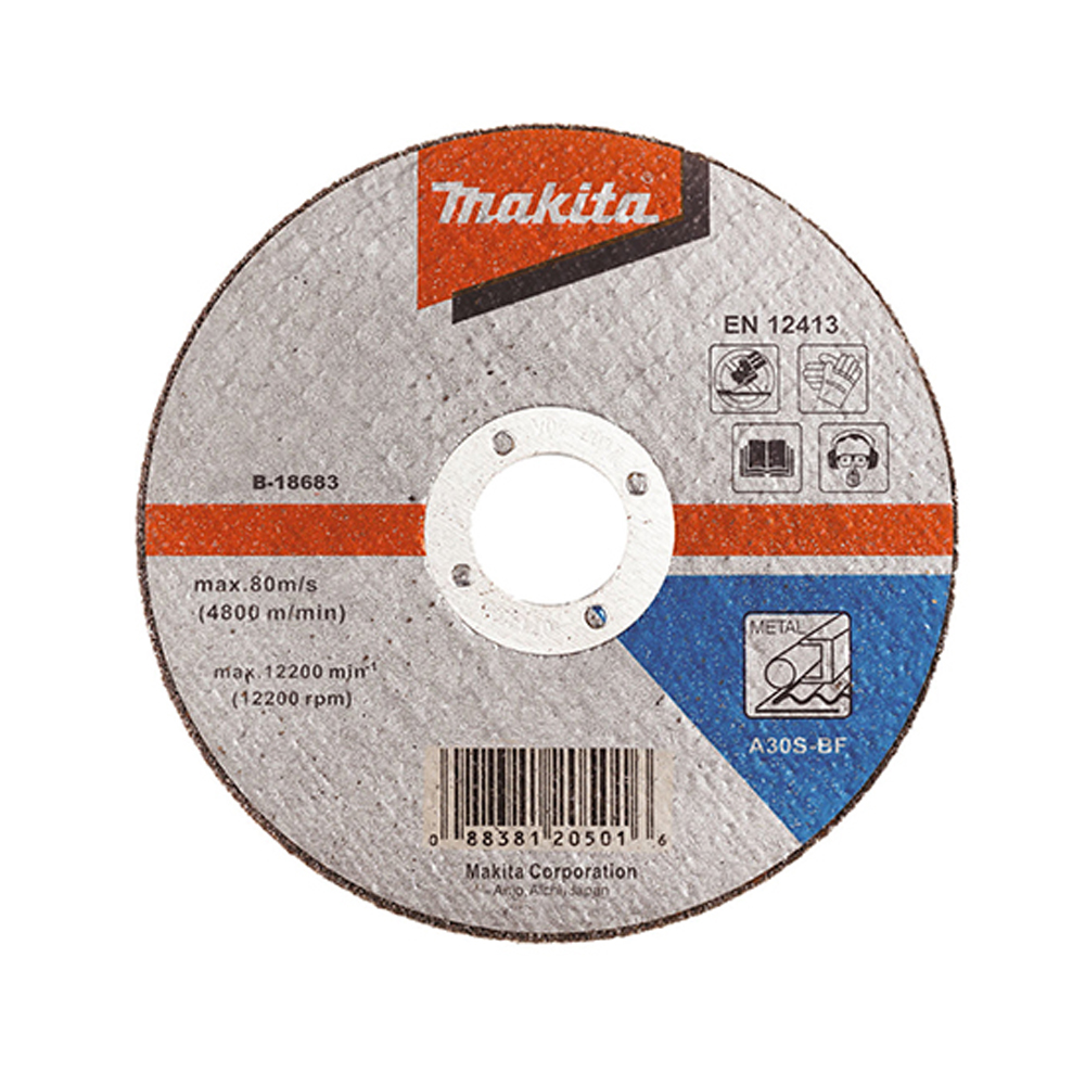 ĐÁ CẮT A30S CHO KIM LOẠI 180X2.5X22.23MM MAKITA D-18683