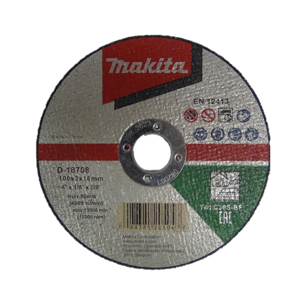 ĐÁ CẮT C30S CHO GẠCH 100X3X16MM MAKITA D-18708