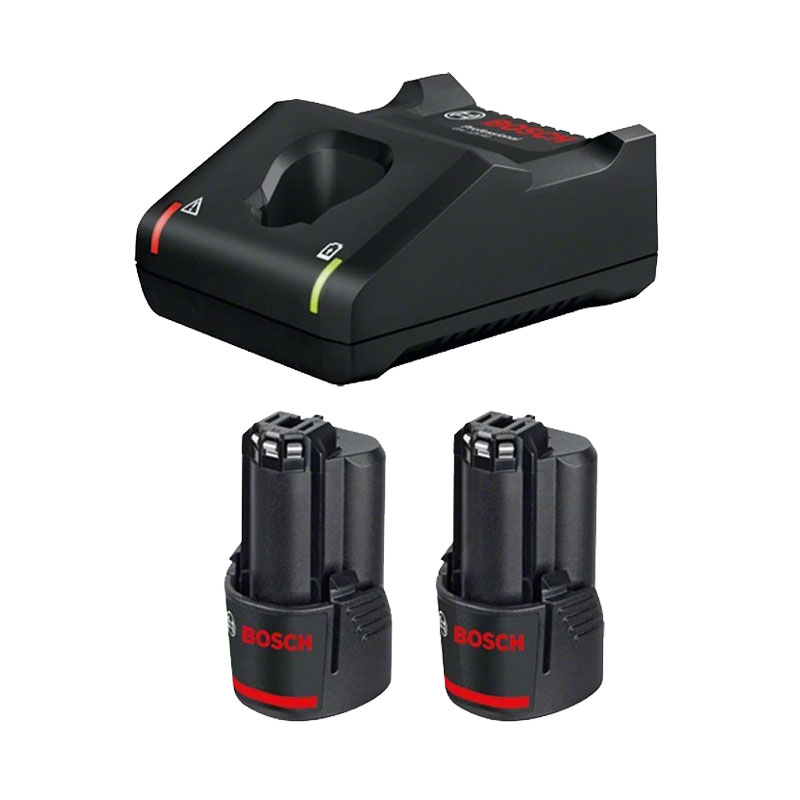 BOSCH Bộ 2 Pin 2.0Ah +
Sạc nhanh GAL 12V-40