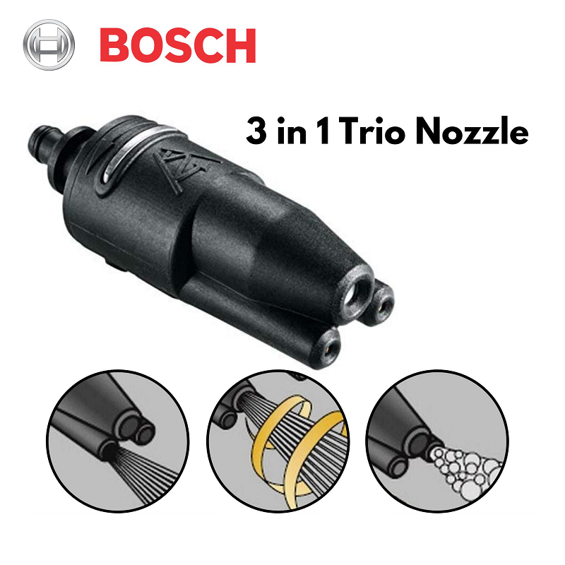 Phụ kiện máy xịt rữa BOSCH Đầu phun xịt 3 trong 1
(2018)