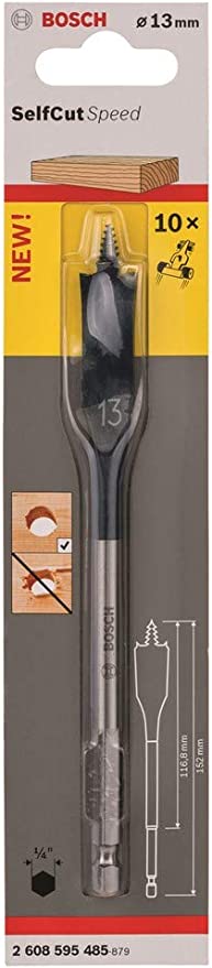 BOSCH 2608595485
Mũi khoét gỗ đuôi cá SELFCUT 13x152mm