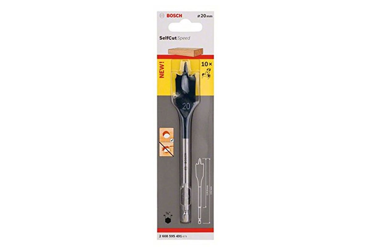 BOSCH 2608595491
Mũi khoét gỗ đuôi cá SELFCUT 20x152mm