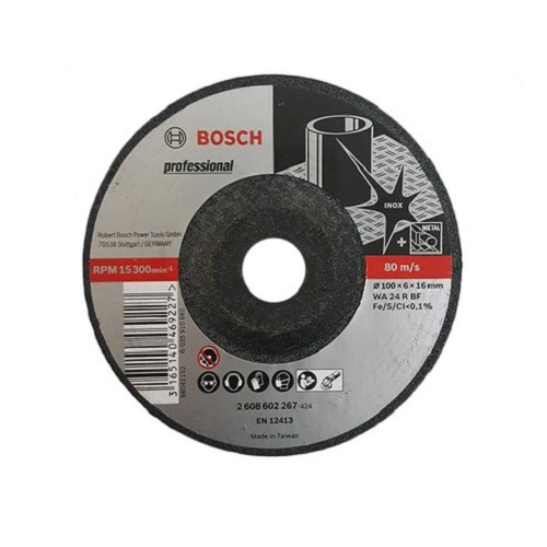 BOSCH 2608602267
Đá mài 100x6x16mm (inox)