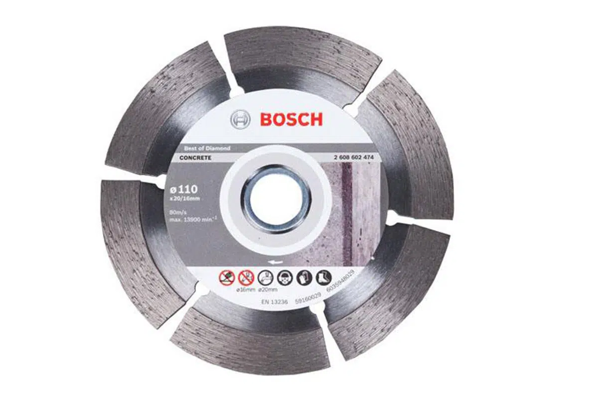 BOSCH 2608602474
Đĩa cắt kim cương 105×20/16mm bê tông (Best)