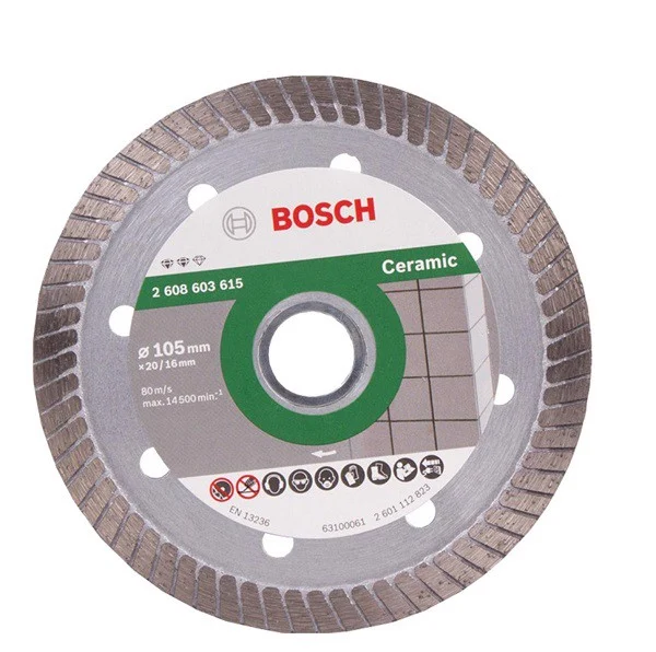 Đĩa cắt kim cương Turbo 105x16mm Ceramic BOSCH 2608603615
