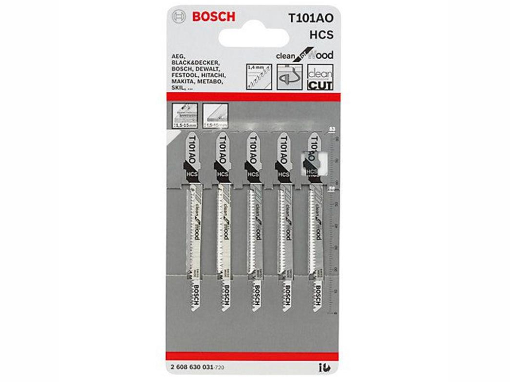 BOSCH 2608630031
Lưỡi cưa lọng
T 101 AO – Gỗ (bộ 5 lưỡi)
