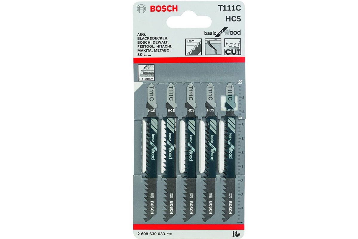 BOSCH 2608630033
Lưỡi cưa lọng
T 111 C – Gỗ (bộ 5 lưỡi)