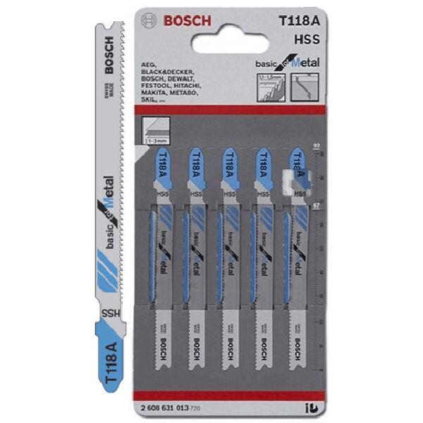 BOSCH 2608631013
Lưỡi cưa lọng
T 118 A – Sắt (bộ 5 lưỡi)