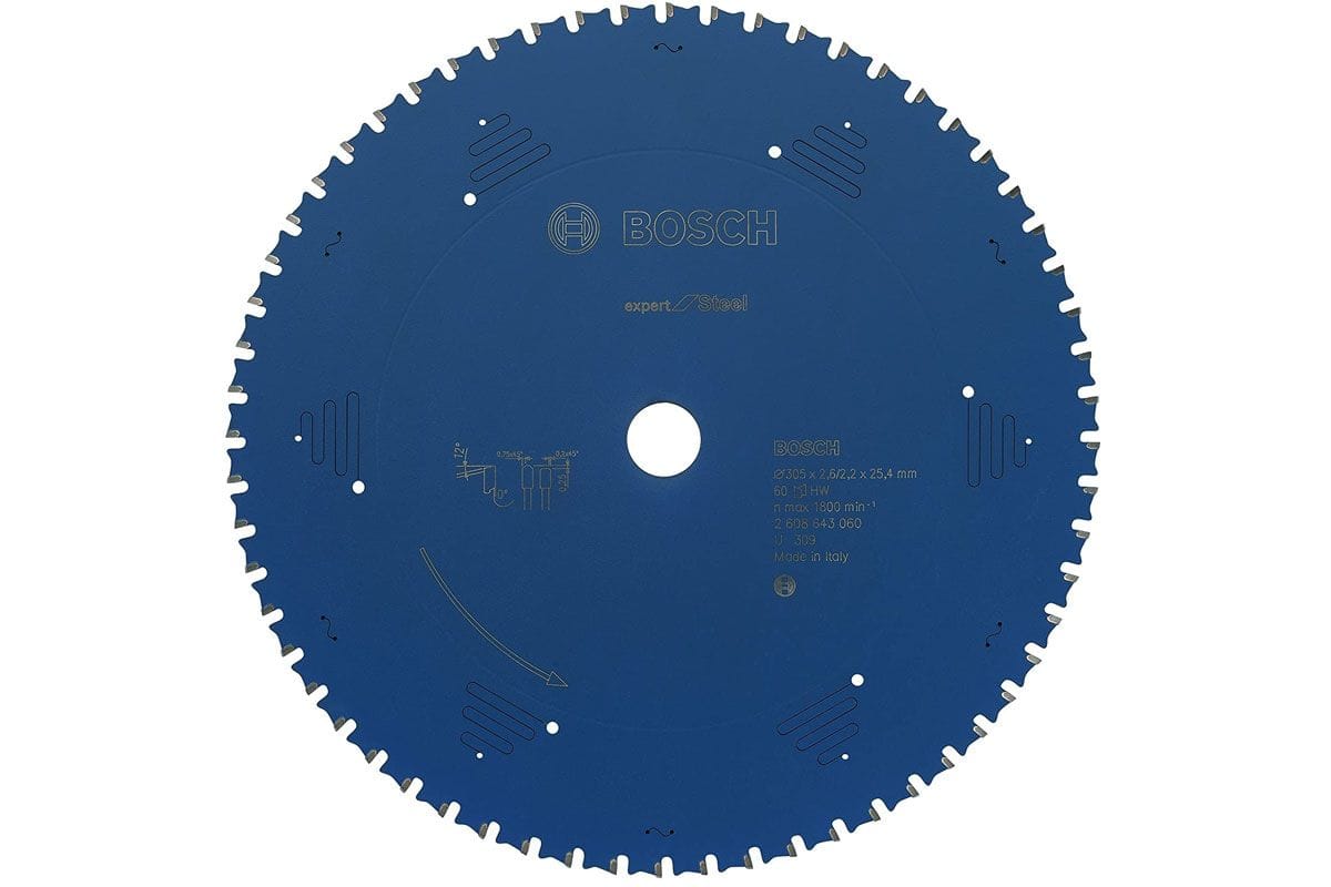 BOSCH 2608643060
Lưỡi cắt sắt EU range
(305*25.4*2.6/2.2 T60)