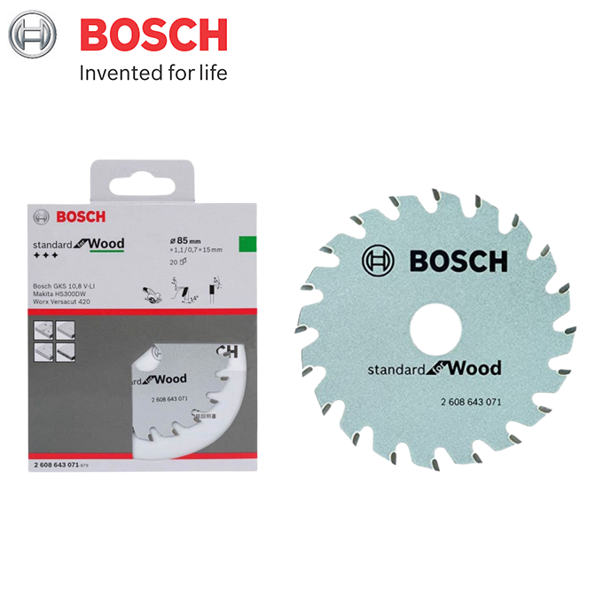 BOSCH 2608643071
Lưỡi cưa gỗ 85x15mm T20