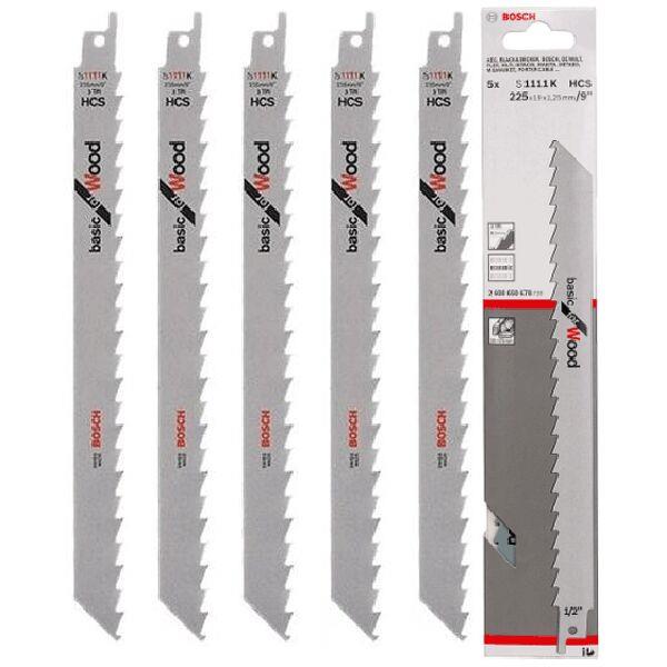 BOSCH 2608650678
Lưỡi cưa kiếm
S 1111 K-Gỗ (bộ 5 lưỡi)