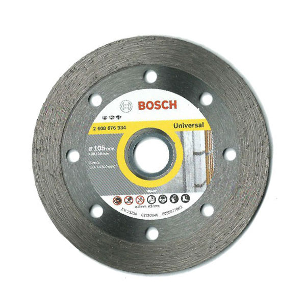 BOSCH 2608676934
Đĩa cắt kim cương 105×20/16mm (không khía)
