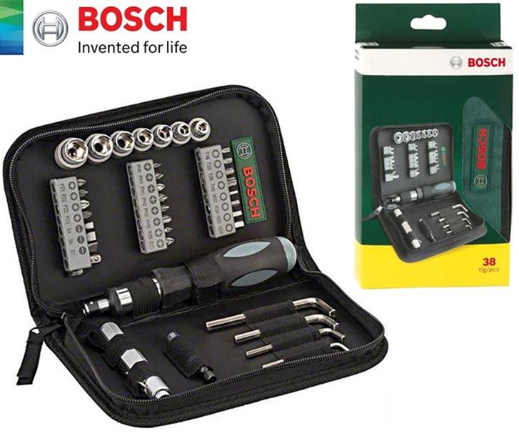 BOSCH Bộ vặn vít đa năng 38 món