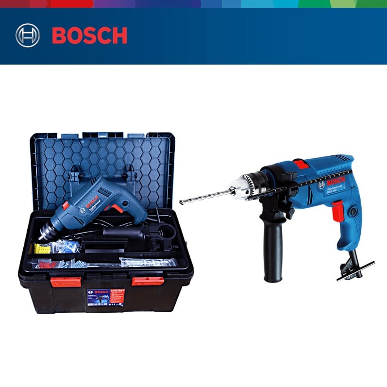 Máy khoan động lực BOSCH GSB 550
(bộ set hộp công cụ freedom)