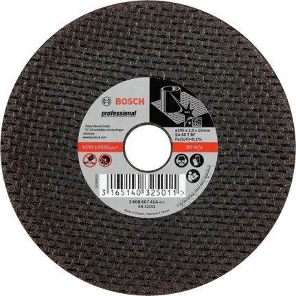 BOSCH 2608607414
Đá cắt 105×1.0x16mm (inox)