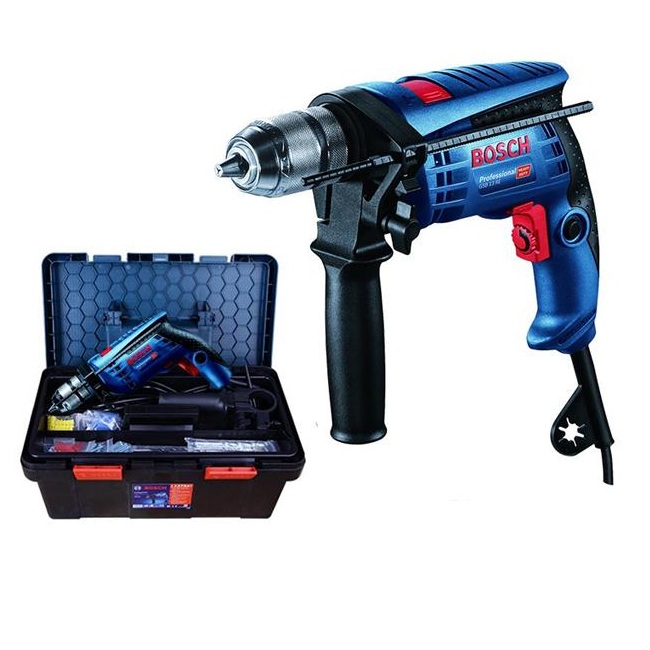 Máy khoan động lực BOSCH GSB 13 RE
(bộ set có hộp công cụ freedom)