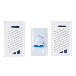 Chuông cửa không dây 2 đầu chuông DECOM DC-187A