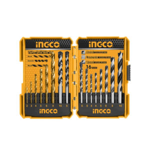 Bộ 16 mũi khoan kim loại, bê tông và gỗ INGCO AKD9165