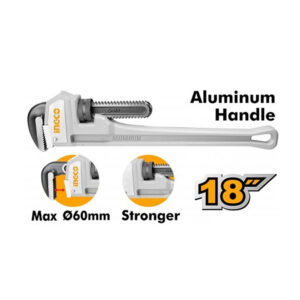 Mỏ lết mở ống chuyên dùng tay nhôm (18 “) INGCO HALPW0118