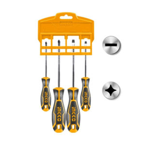Bộ 4 tua vít dẹp & bake INGCO HKSD0428