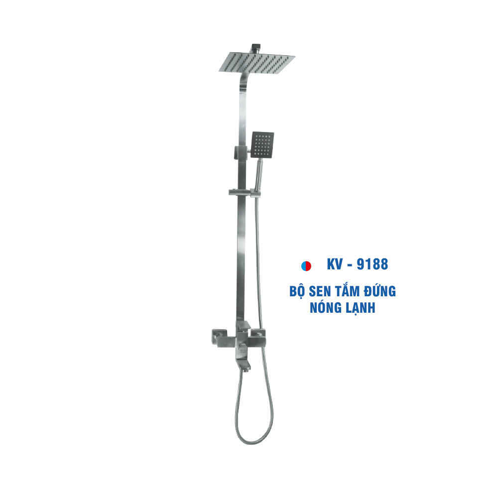 Bộ Sen Tắm Đứng Nóng Lạnh Inox 304 KIVA KV-9188
