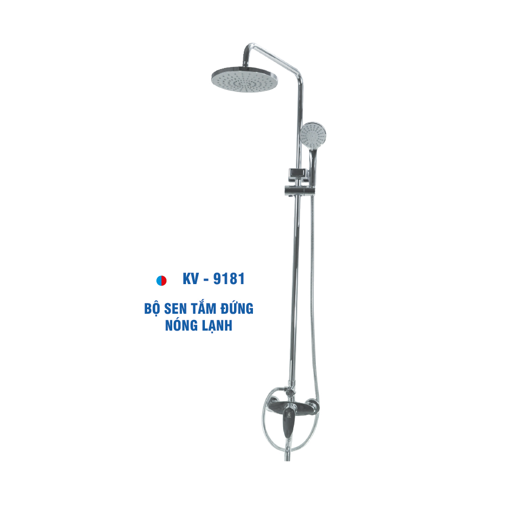 Bộ Sen Tắm Đứng Nóng Lạnh Đồng Thau Mạ
Chrôm KIVA KV-9181