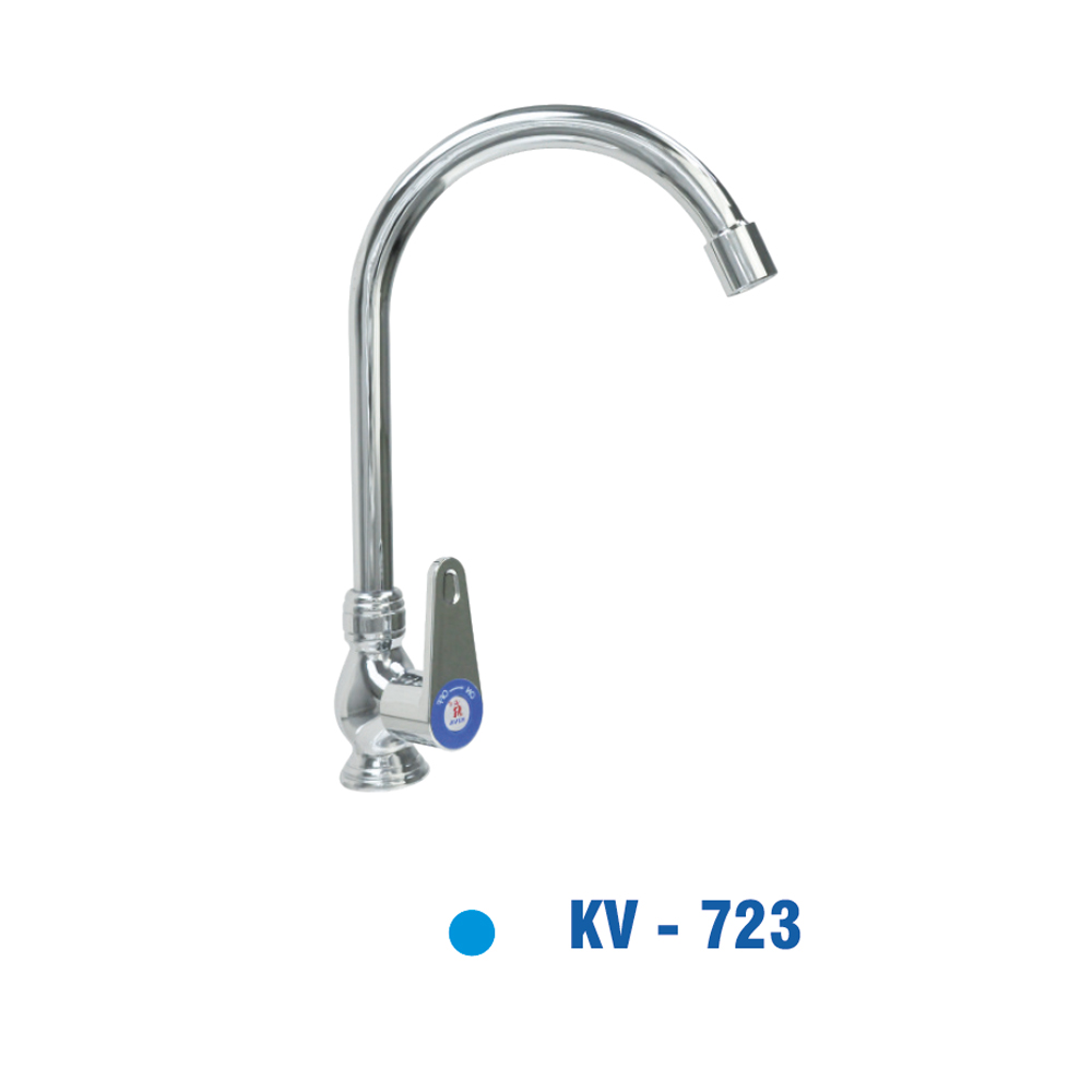 Vòi Rửa Chén Đồng Thau mạ Chrôm KIVA KV-723