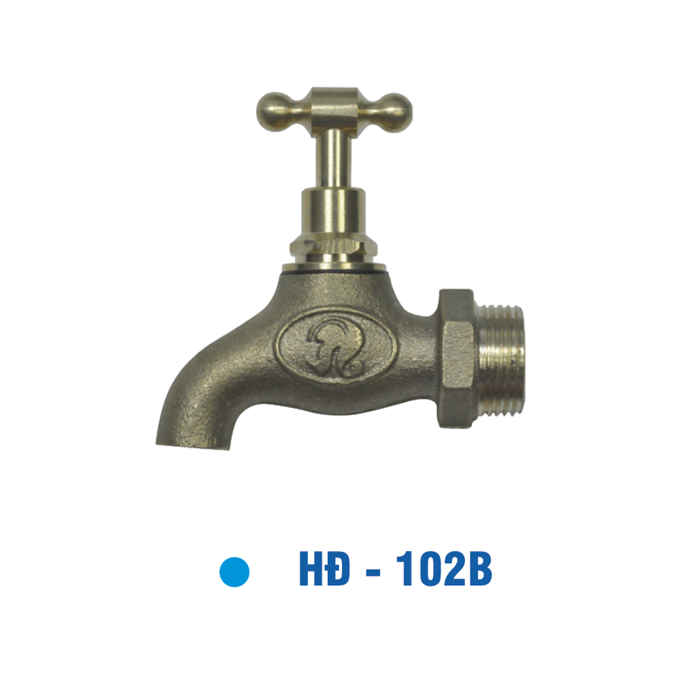 Vòi Đồng Lớn Ø 27,  Tay Vặn KIVA HD-102B