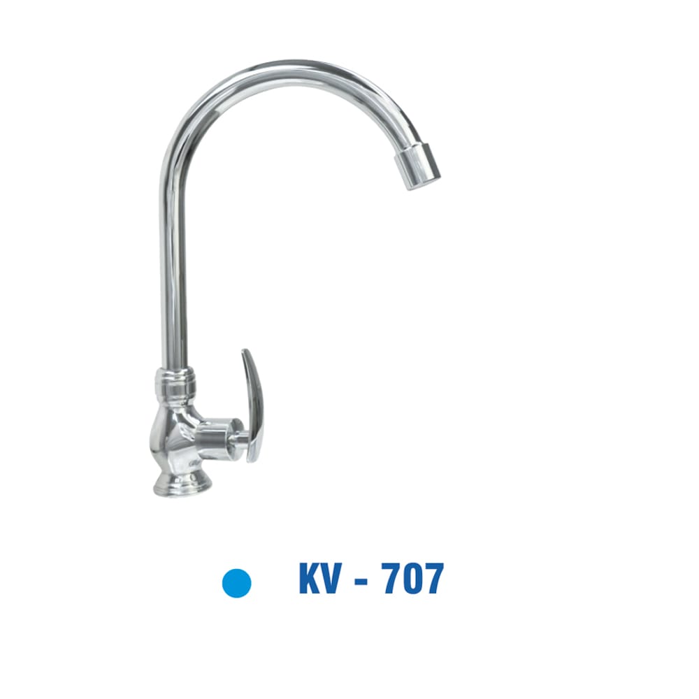 Vòi Rửa Chén Đồng Thau mạ Chrôm KIVA KV-707