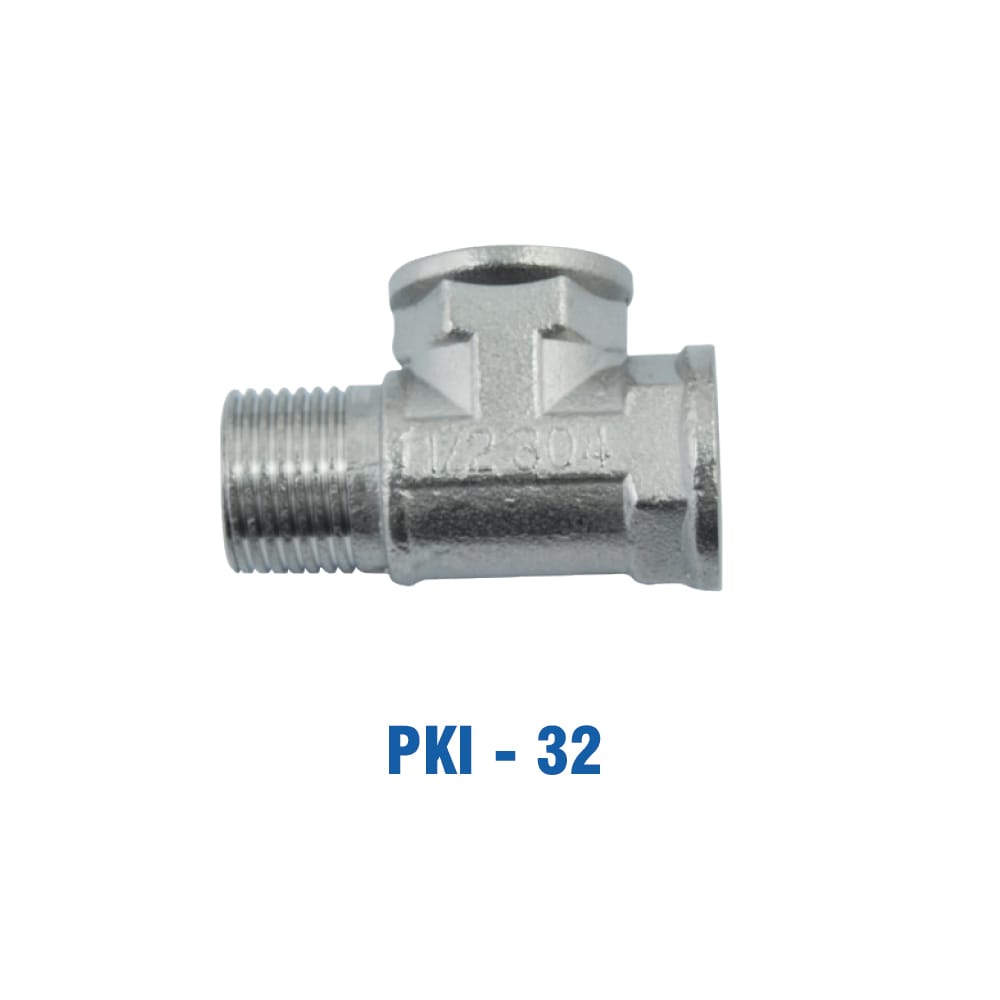 Tê 2 Răng Trong 1 Răng Ngoài Inox, Ø 21 KIVA PKI-32