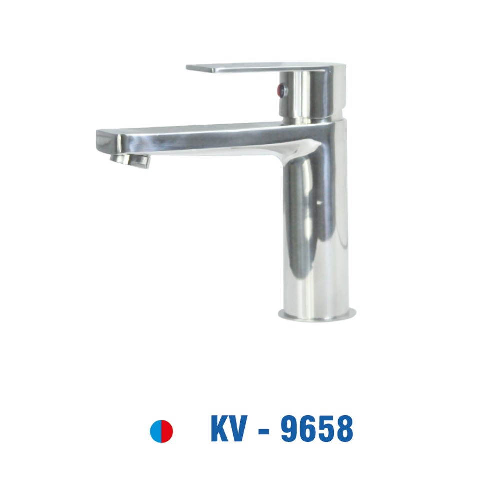 Lavabo Nóng Lạnh, Inox 304 Bóng KIVA KV-9658