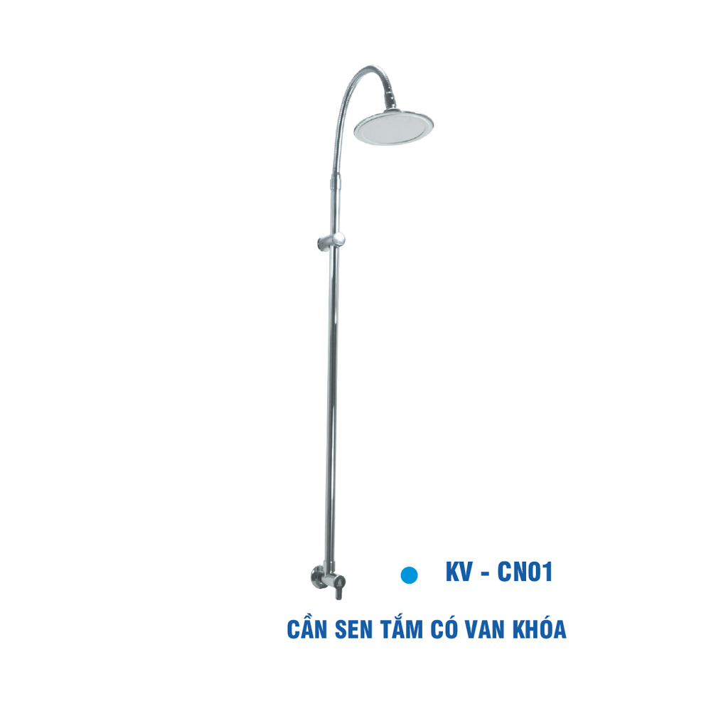 Cần Sen Tắm Có Van Khóa Đồng Thau Mạ Chrôm KIVA KV-CN01