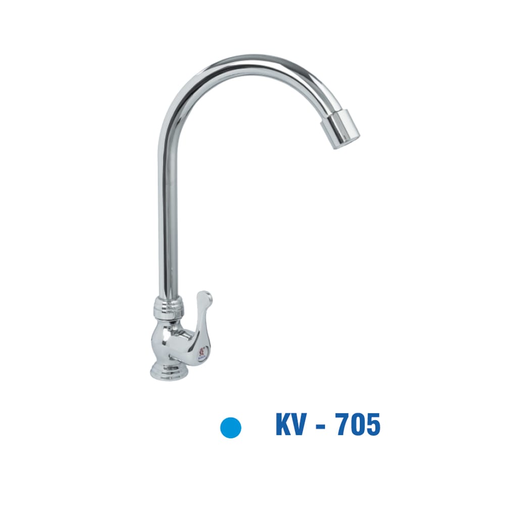 Vòi Rửa Chén Đồng Thau mạ Chrôm KIVA KV-705