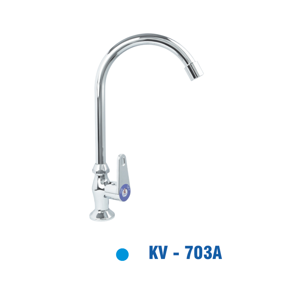 Vòi Rửa Chén Đồng Thau mạ Chrôm KIVA KV-703A