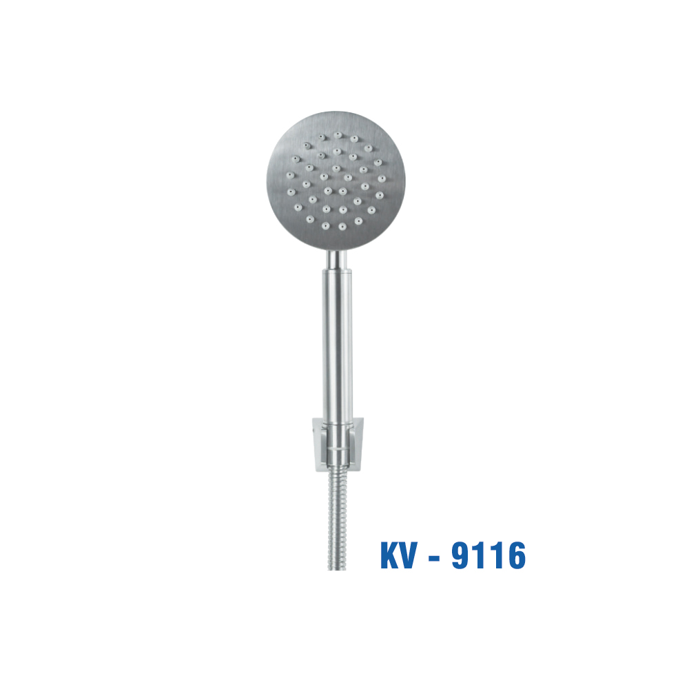 Sen Tắm Inox 304 Tròn, Dây Inox 304 – 1.4m (Vĩ). KIVA KV-9116