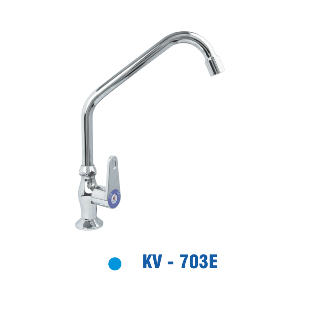 Vòi Rửa Chén Đồng Thau mạ Chrôm KIVA KV-703E