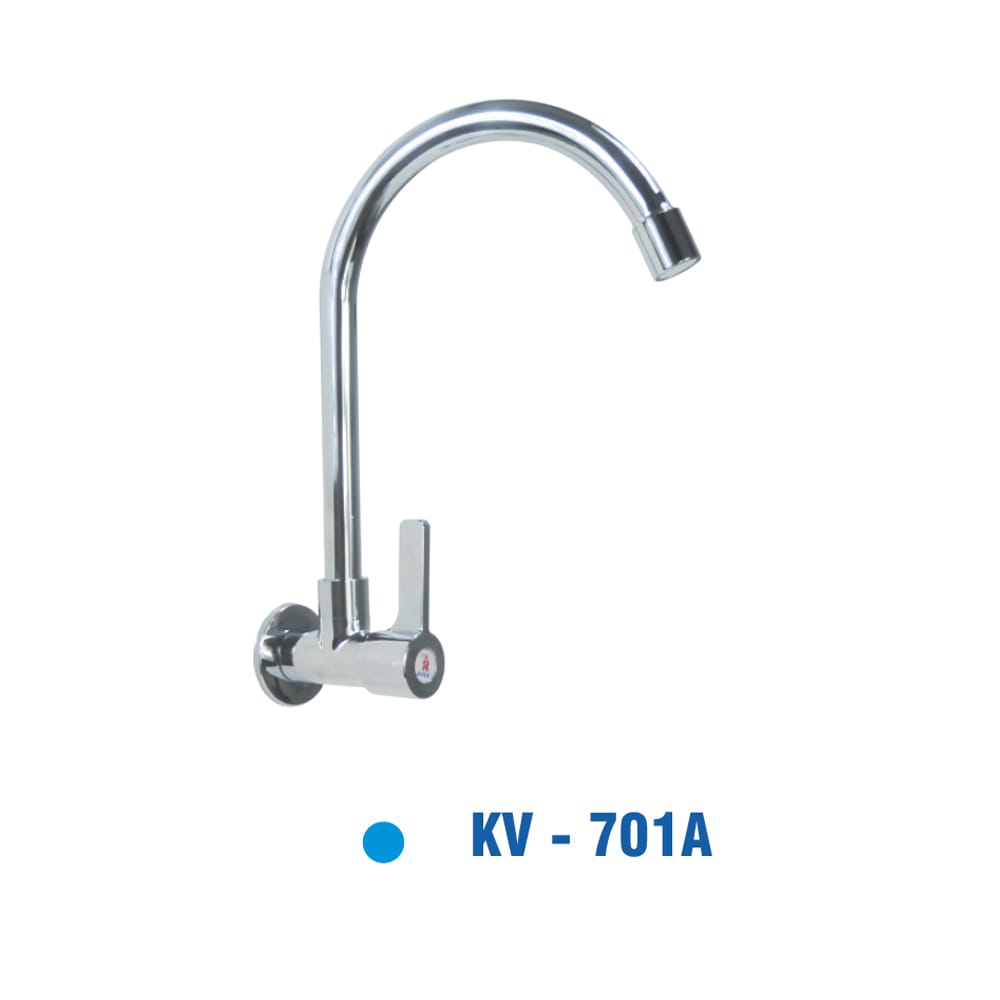 Vòi Rửa Chén Đồng Thau mạ Chrôm KIVA KV-701A