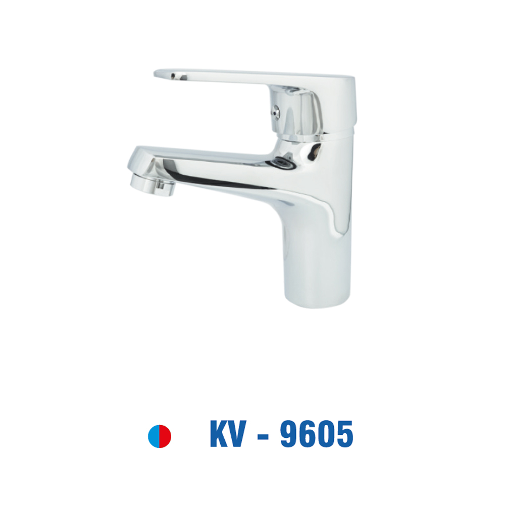 Lavabo Nóng Lạnh, Đồng Thau Mạ Chrôm KIVA KV-9605