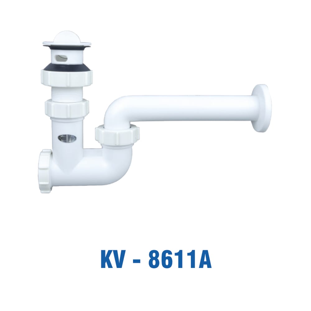 Xả Lavbo Lật Nhựa ABS Trắng (Bịch). KIVA KV-8611A