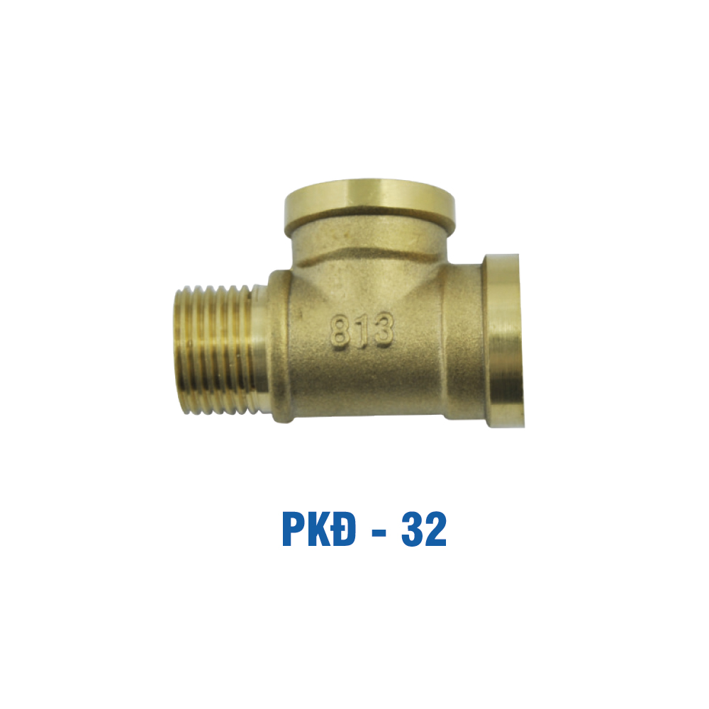 Tê 2 Răng Trong 1 Răng Ngoài Đồng Thau, Ø 21 KIVA PKĐ-32