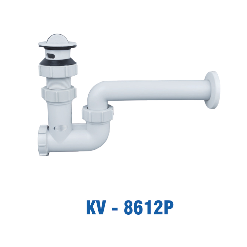 Xả Lavbo Lật Nhựa PP Xám (Bịch). KIVA KV-8612P