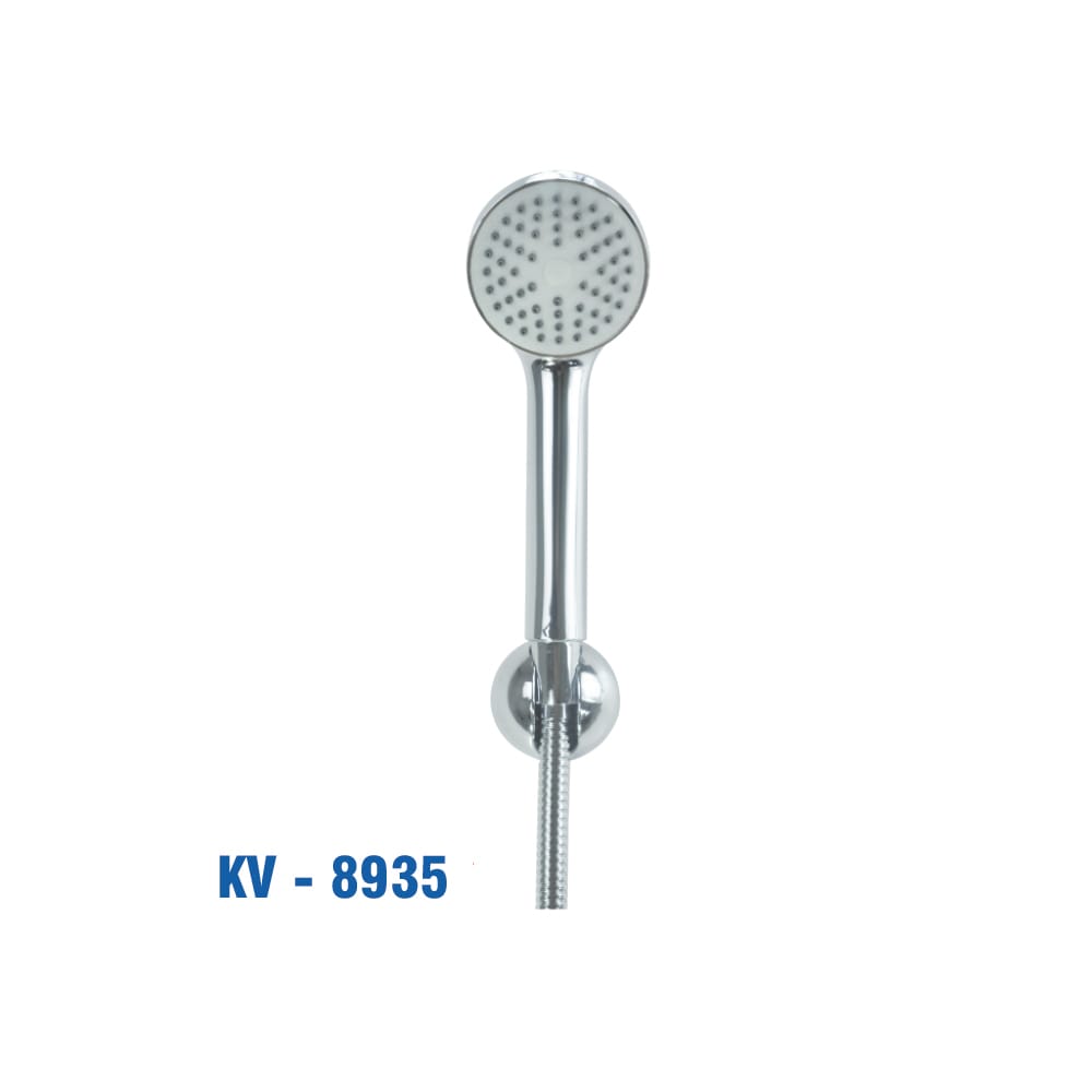 Sen Tắm Nhựa ABS Mạ Crome, Dây Inox 1.4m (Vĩ). KIVA KV-8935